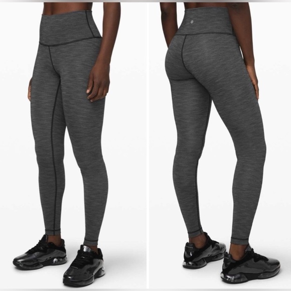 Lululemon Wunder Under High-Rise Tight 28" *Brushed Luxtreme- Heathered Black/ 2 - Picture 1 of 8